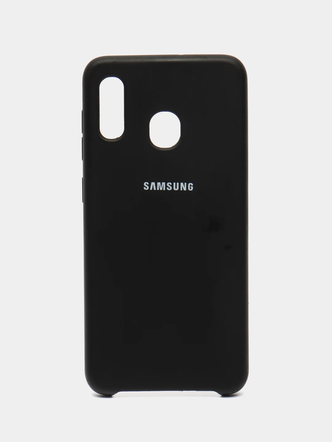 Черный чехол Silicone Case для Samsung A20/A30
