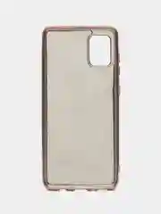 Коралловый меланж чехол со стразами и кольцом держателем для Samsung A31