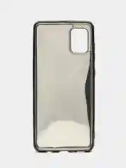 Черный чехол со стразами и кольцом держателем для Samsung A31