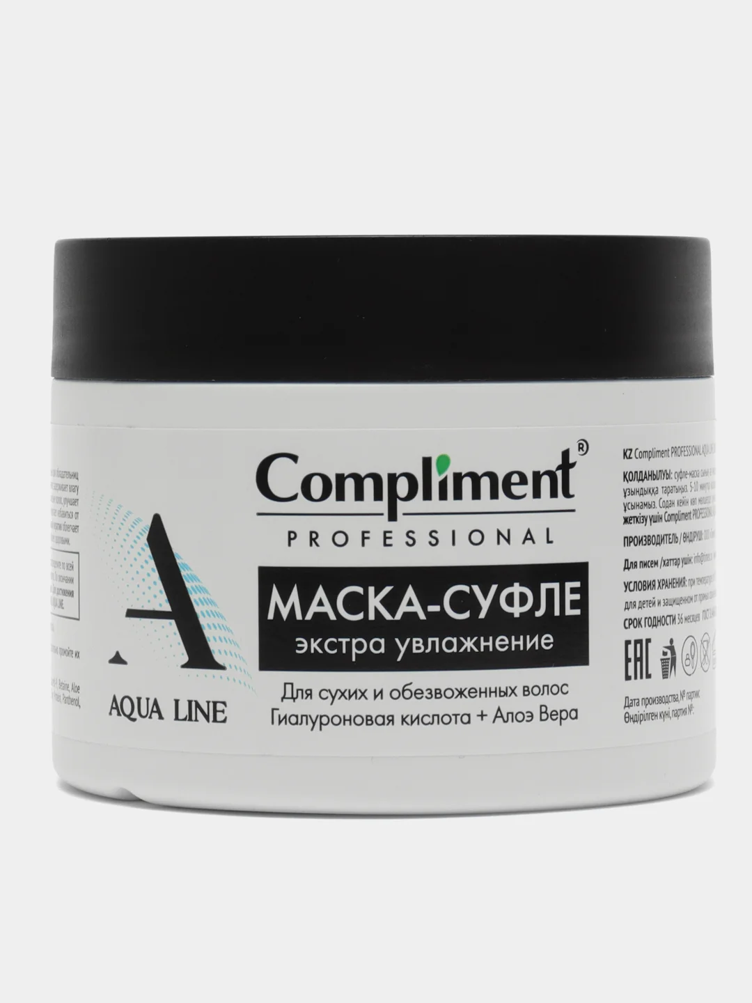 Compliment PROFESSIONAL AQUA LINE Маска-суфле для экстра-увлажнения волос, 300мл
