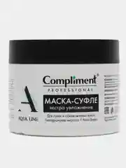 Compliment PROFESSIONAL AQUA LINE Маска-суфле для экстра-увлажнения волос, 300мл