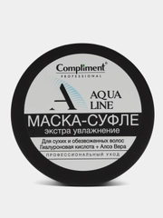 Compliment PROFESSIONAL AQUA LINE Маска-суфле для экстра-увлажнения волос, 300мл