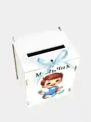 Белый набор коробок для денег с малышами на конкурс "На новорожденных". МДФ. ТМ Канышевы