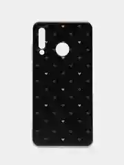 Черный чехол на Huawei P30 Lite/Honor 20S/20 Lite 2020 / Хуавей P30 Lite прозрачный, с рисунком