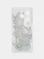 Конфетный чехол на Tecno Spark Go 2024/20C / Текно Спарк Го 2024/20C прозрачный, с рисунком