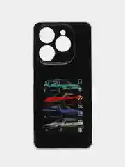Хром чехол на Tecno Spark 20 Pro/20S Pro / Текно Спарк 20 Про/20S Про прозрачный, с рисунком