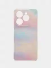 Пудровый чехол на Tecno Spark 20 Pro/20S Pro / Текно Спарк 20 Про/20S Про прозрачный, с рисунком