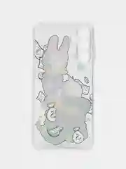 Конфетный чехол на Samsung Galaxy A15 / Самсунг А15 прозрачный, с рисунком, защита камеры