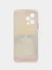 Желтый чехол на Honor 200 Lite / Хонор 200 Лайт прозрачный, с рисунком, защита камеры