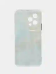 Голубой чехол на Honor 200 Lite / Хонор 200 Лайт прозрачный, с рисунком, защита камеры