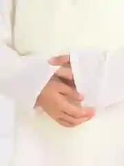 Белый туника из муслина детская пляжная с капюшоном, 2 цвета