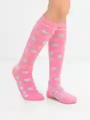 Розовый детские гольфы, получулки, гетры для девочек