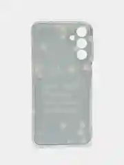 Серый чехол на Samsung Galaxy A15 / Самсунг А15 прозрачный, с рисунком, защита камеры