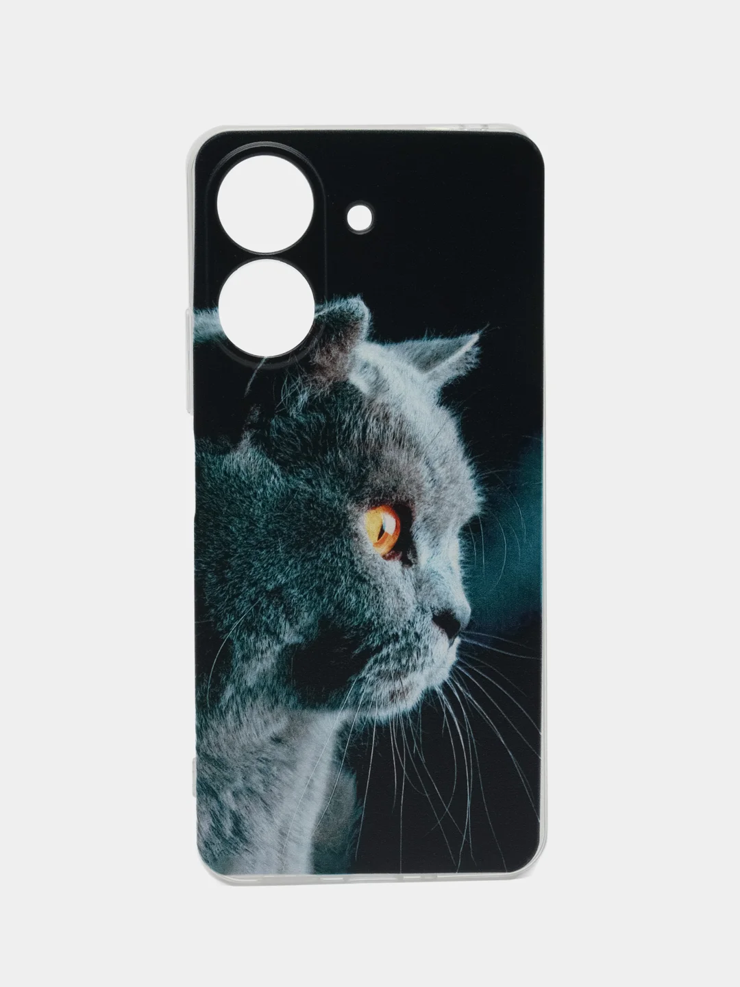 Тёмно-серый чехол на Xiaomi Redmi 13C/Poco C65 / Сяоми Редми 13C/Поко С65 прозрачный, защита камеры