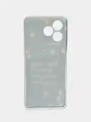 Серый силиконовый чехол на Realme C53/C51/Note 50 / Реалми С53/С51/Нот 50 прозрачный, с рисунком