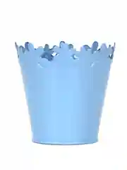 Кашпо круглое цветочный край 10х10х10 см