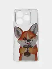 Бронзовый чехол на Tecno Spark 20 Pro/20S Pro / Текно Спарк 20 Про/20S Про прозрачный, с рисунком