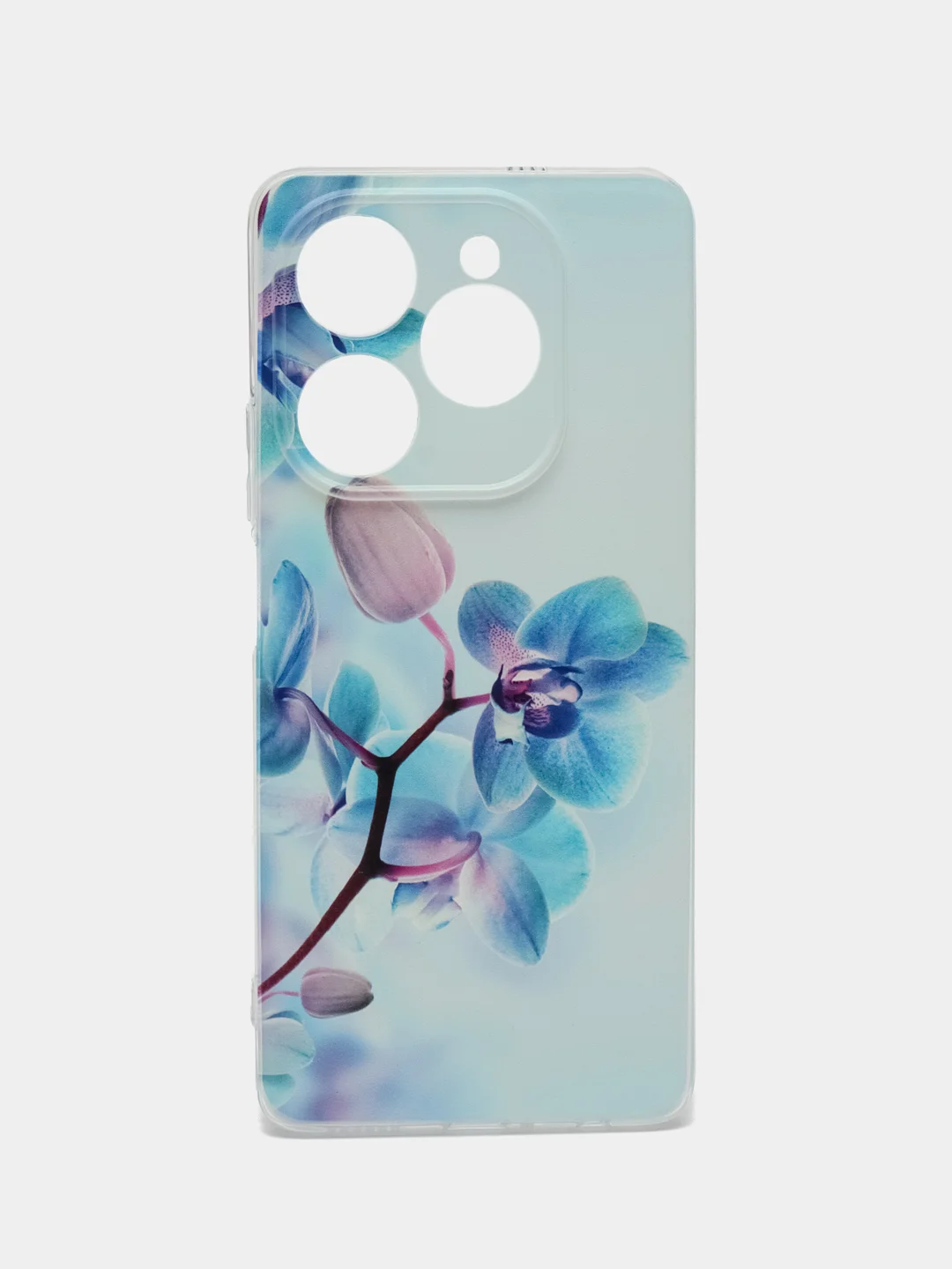 Лазурный чехол на Tecno Spark 20 Pro/20S Pro / Текно Спарк 20 Про/20S Про прозрачный, с рисунком