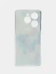 Лазурный чехол на Tecno Spark 20 Pro/20S Pro / Текно Спарк 20 Про/20S Про прозрачный, с рисунком