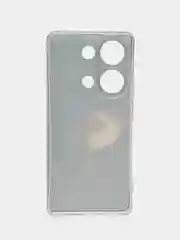 Фиолетовый чехол на Xiaomi Redmi Note 13 Pro 4G/Poco M6 Pro 4G прозрачный, с рисунком, защита камеры