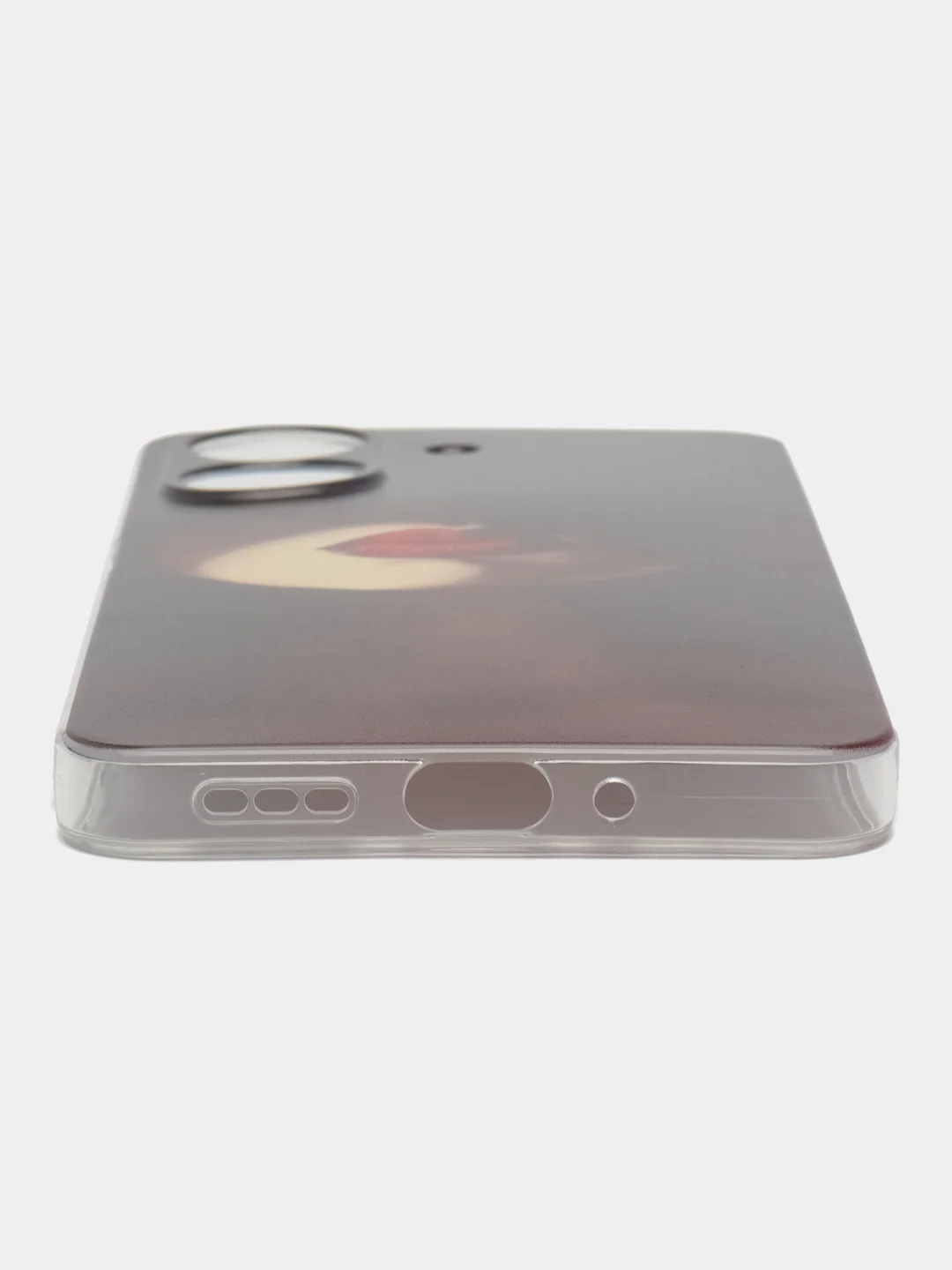 Фиолетовый чехол на Xiaomi Redmi 13C/Poco C65 / Сяоми Редми 13C/Поко С65 прозрачный, защита камеры