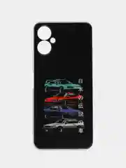 Хром чехол на Tecno Spark 9 Pro / Текно Спарк 9 Про прозрачный, с рисунком, защита камеры