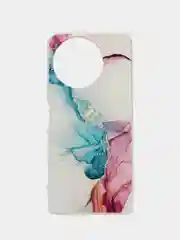 Ледяной чехол на Vivo T3x/Y38 5G / Виво Т3х/Y38 5G прозрачный, с рисунком, защита камеры