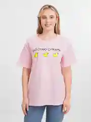 Розовый футболка женская оверсайз