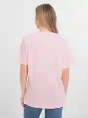 Розовый футболка женская оверсайз