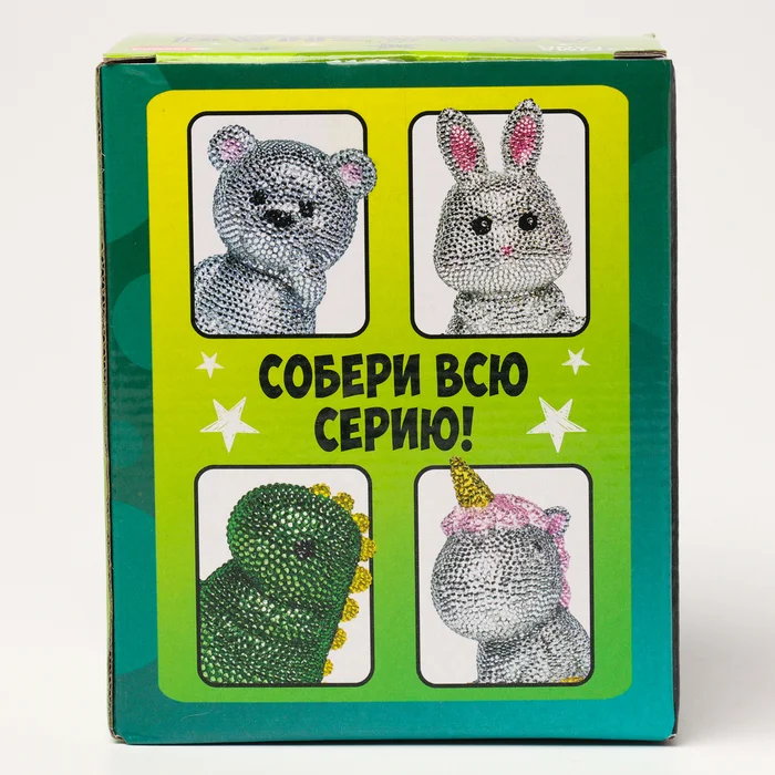 Алмазная мозаика на фигурке для детей Милый мишка, полное заполнение