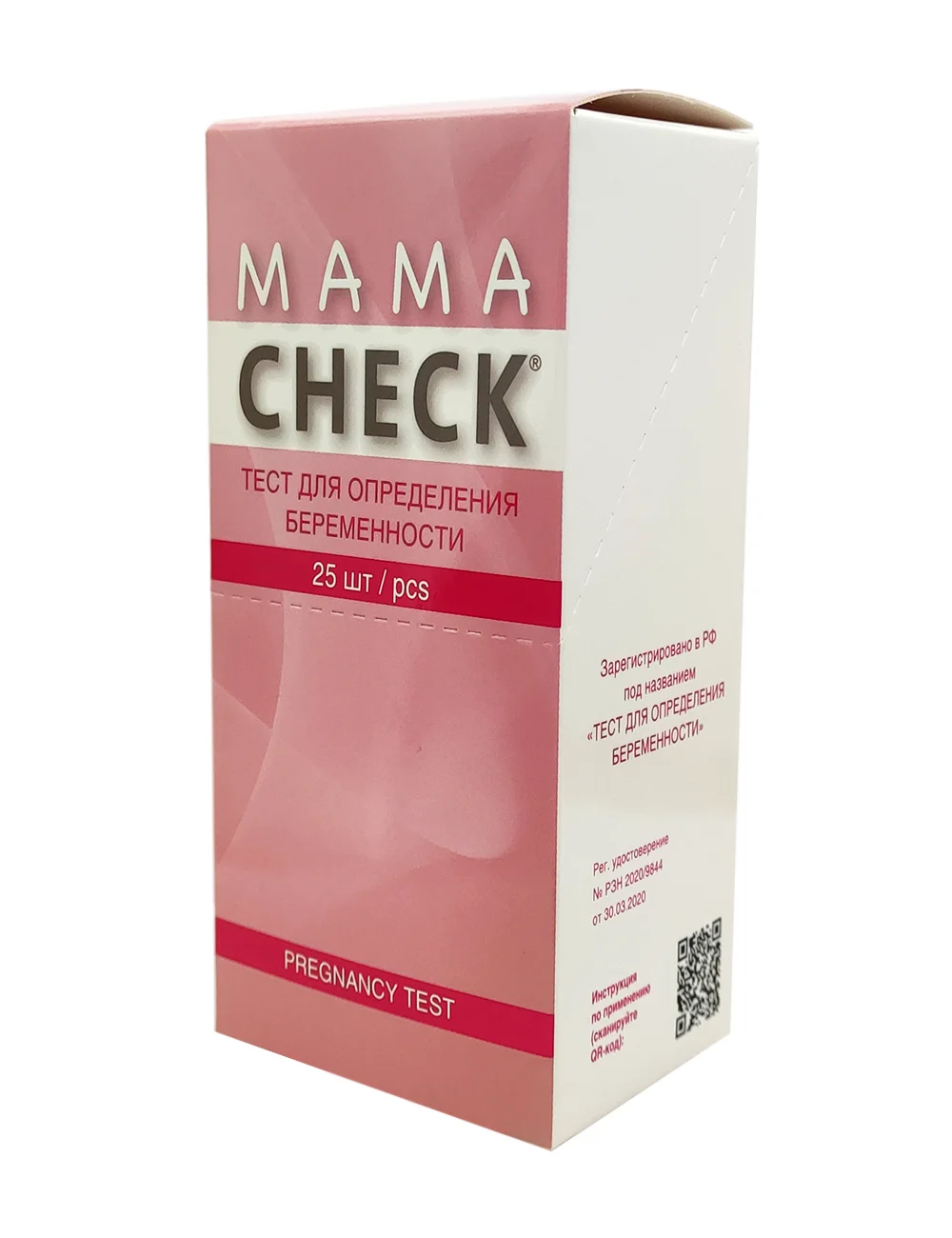 Тест для определения беременности Mama Check, упаковка 25 штук