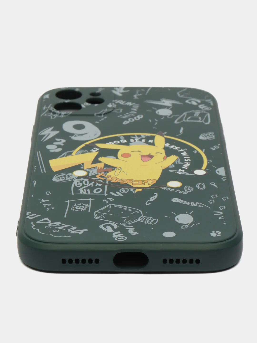 Морской чехол силиконовый Pokemon "Пикачу" для iPhone 7/8 Plus/XS/XR/SE Max/11/12 Pro Max/13