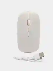 Белый мышь компьютерная, бесшумная, беспроводная, Type-C зарядка