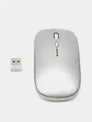 Серебряный мышь компьютерная, бесшумная, беспроводная, Type-C зарядка