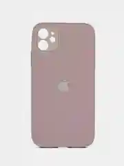 Бежевый меланж силиконовый чехол для iPhone 11, со стеклянной панелью и защитой для камеры
