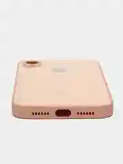 Кремовый чехол для iPhone XR, силиконовый, со стеклянной панелью