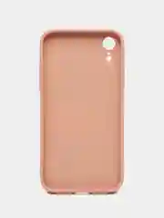 Кремовый чехол для iPhone XR, силиконовый, со стеклянной панелью