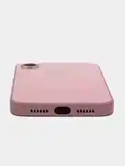 Сиреневый чехол для iPhone XR, силиконовый, со стеклянной панелью
