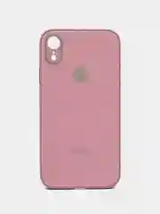 Сиреневый чехол для iPhone XR, силиконовый, со стеклянной панелью