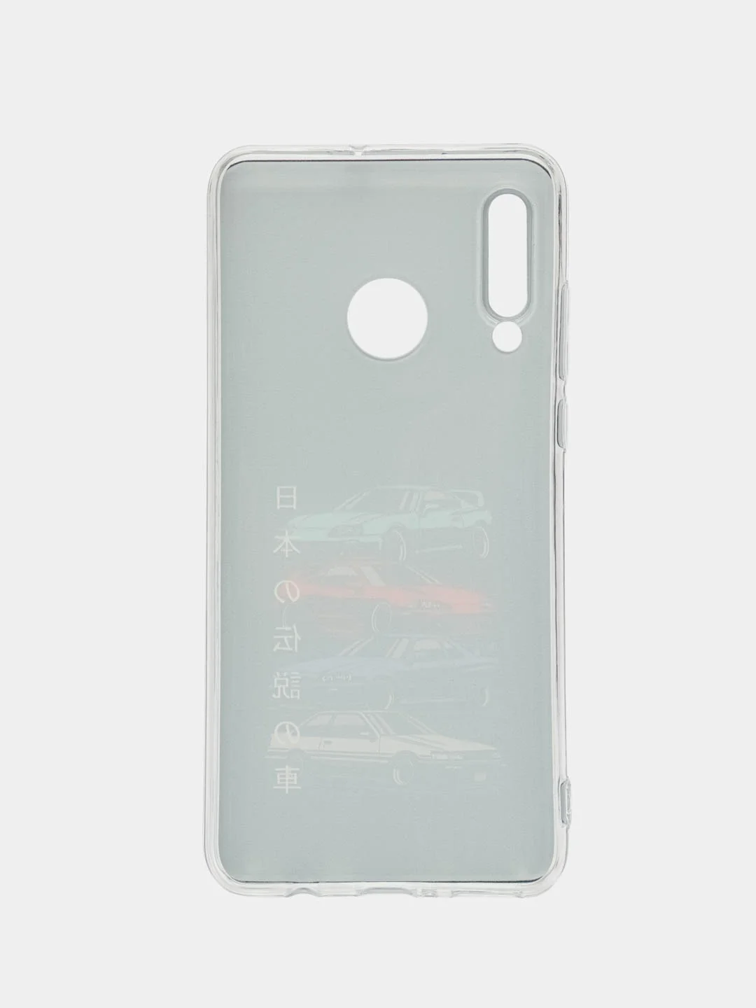 Хром чехол на Huawei P30 Lite/Honor 20S/20 Lite 2020 / Хуавей P30 Lite прозрачный, с рисунком
