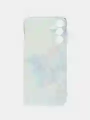 Лазурный чехол на Samsung Galaxy A15 / Самсунг А15 прозрачный, с рисунком, защита камеры