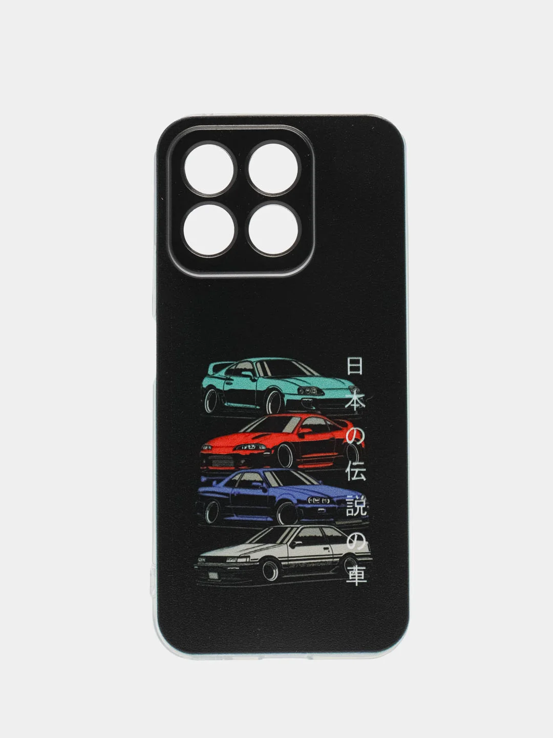 Хром силиконовый чехол на Honor X8B / Хонор X8B прозрачный, с рисунком, защита камеры