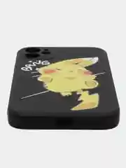 Черный чехол силиконовый аниме "Pockemon. Пикачу"для IPhone 7/8 Plus X Xs XR Max 11 12 Pro Max 13