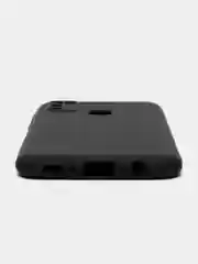 Черный чехол для Samsung M21 силиконовый (Silicone Case) с защитой тыльной камеры