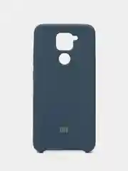 Синий силиконовый чехол для Xiaomi Note 9