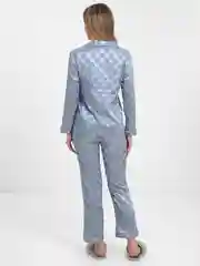 Бирюзовый пижама женская с брюками