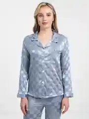 Бирюзовый пижама женская с брюками