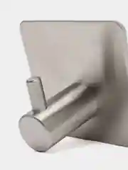 Черный крючок настенный, самоклеящийся, стальной