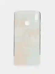 Светло-оранжевый силиконовый чехол на Honor 8X / Хонор 8Х прозрачный, с рисунком, защита камеры