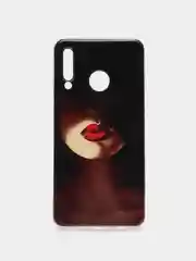 Фиолетовый чехол на Huawei P30 Lite/Honor 20S/20 Lite 2020 / Хуавей P30 Lite прозрачный, с рисунком